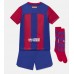 Cheap Barcelona Home Football Kit Children 2023-24 Short Sleeve (+ pants)